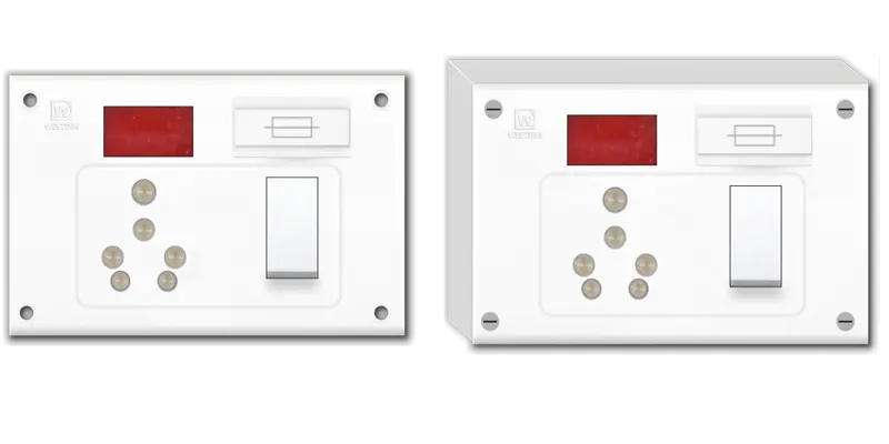 6A. / 16.A Switch Socket Combined (5 in one)