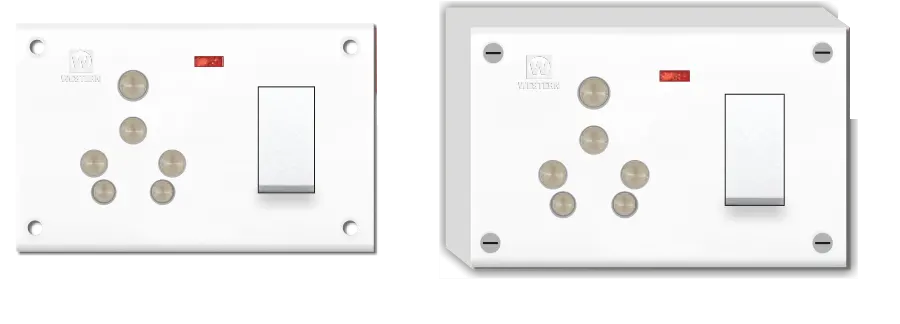 6A. / 16.A Switch Socket Combined (4 in one)