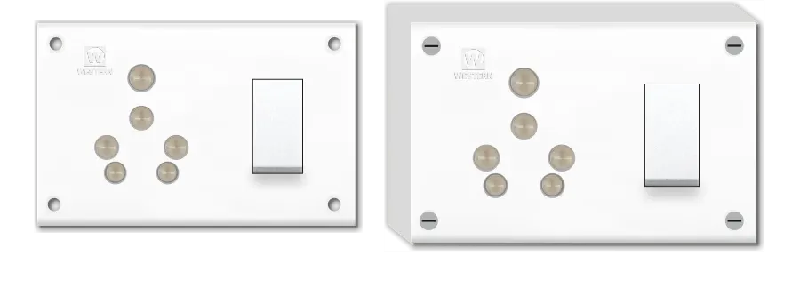 6A. / 16.A Switch Socket Combined (3 in one)